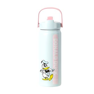 格沵/germ  米奇联名保温杯 学生大容量水杯 316不锈钢吸管杯运动便携水壶  630ml