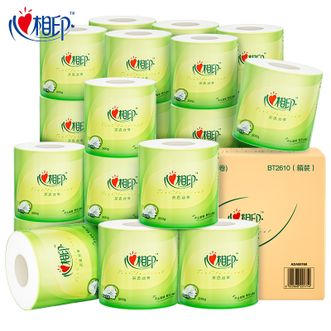 心相印  茶语4层200g/卷*27大卷家用整箱卷筒纸巾 不易破不脏手厕纸手纸大卷纸 遇水易溶解 不易堵塞卫生纸卷纸