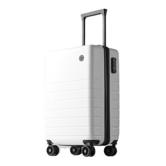 京东京造 无界行李箱 德国科思创PC拉杆箱 登机旅行万向轮拉杆箱 20英寸白色
