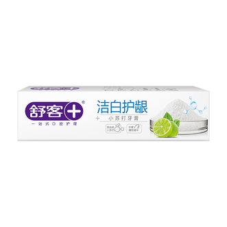 舒客小苏打牙膏（洁白护龈）120克*3支