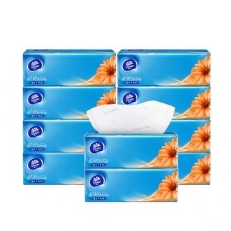 维达  家用抽纸面巾纸S码100抽10包提装