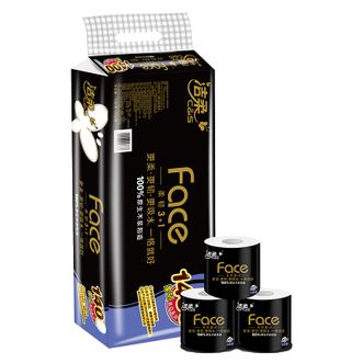洁柔  BJ168-10卫生纸140g(黑Face有芯)(10卷装)