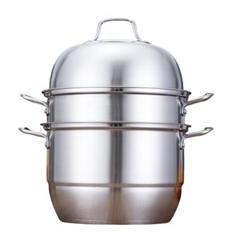 牧希尼（Moshiny）  牧希尼欧式多用蒸锅28cm 家用蒸笼蒸锅蒸屉 大容量蒸煮锅