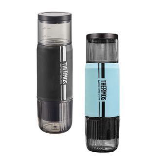 膳魔师（THERMOS）  便携式咖啡机手持意式浓缩萃取半自动咖啡机小型家用户外二合一EHA-3202A黑色蓝色随机发