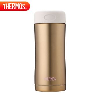 膳魔师（THERMOS）  保温杯400ml高真空不锈钢男女商务办公保冷水杯子JCG-400 GL金色