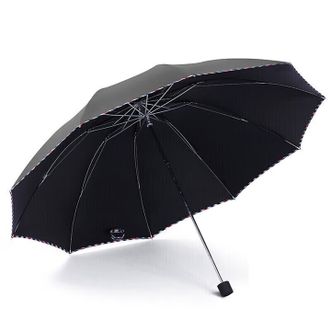 天堂伞 伞男女大号折叠晴雨两用遮阳防晒太阳伞3311E黑升级版 天堂伞 伞男女大号折叠晴雨两用遮阳防晒太阳伞3311E黑升级版