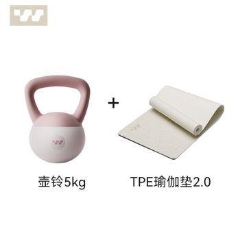 斯威（SWAY）  8mm厚标准款瑜伽垫壶铃5kg低强度训练套装