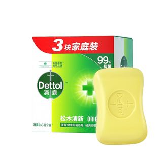 滴露/Dettol  抑菌香皂松木清新115克*3
