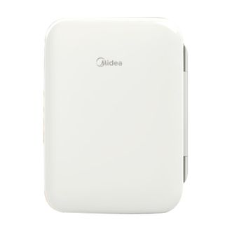 美的/Midea  迷你小冰箱母乳美妆冰箱小型车家两用宿舍出租房便携式单门冷暖箱  冰箱  DC-10M 半导体冰箱-10L 灰色