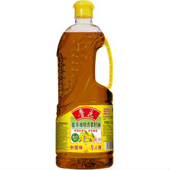 鲁花  《低芥酸》特香菜籽油 1.6L  鲁花精选油质色泽清亮  好吃又健康  1.6L  新标准 芥酸<1.0