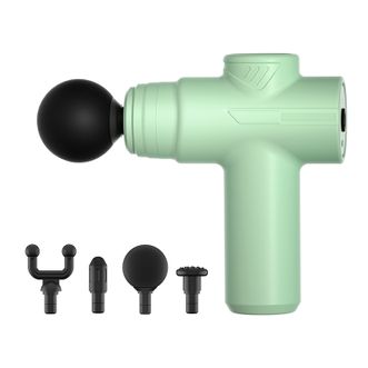 茗振  筋膜枪家用按摩筋膜枪迷你震动按摩器运动放松肌肉高频振动礼物（经典款） 绿色