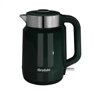 格来德/Grelide  电热水壶 烧水壶电水壶双层防烫316不锈钢2L开水壶 D3020
