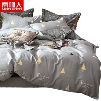 南极人（Nanjiren）  全棉印花床上用品床品套件四件套 200*230cm 梦莎拉蒂