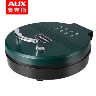 奥克斯  电饼铛家用煎饼锅薄饼机早餐机烙饼锅加深双面悬浮加热多功能26CM小型 墨绿色
