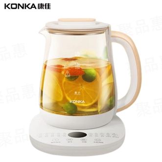 康佳/Konka  养生壶1.8L大容量养生壶煮茶器玻璃花茶壶茶壶电水壶烧水壶家用煮茶