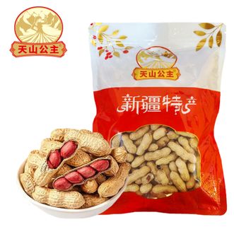 天山公主  花生500g/袋原味红皮炒花生