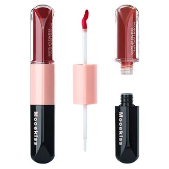 木柯诗/Mooekiss  D07冰露玫瑰 双头唇釉哑光唇泥