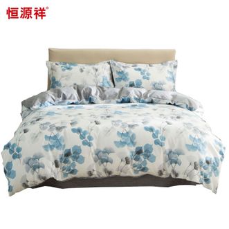 恒源祥 丛林花影澳绒四件套 亲肤水洗学生宿舍床单被套床上用品 恒源祥 丛林花影澳绒四件套 亲肤水洗学生宿舍床单被套床上用品