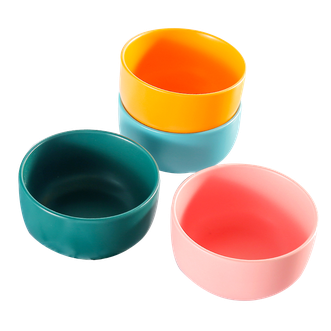 爱依瑞斯.ARIS  马卡龙4头陶瓷餐具AS-M04H 4.5英寸饭碗餐碗陶瓷碗