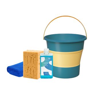 悦卡（YUECAR）  多功能折叠水桶 大容量收纳桶户外钓鱼桶洗车工具用品 10L水桶+洗车液+毛巾+海绵