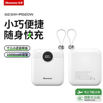 纽曼（Newmine）  充电宝 AL539 22.5W快充10000毫安时移动电源大容量小巧便携3C认证可上飞机高铁