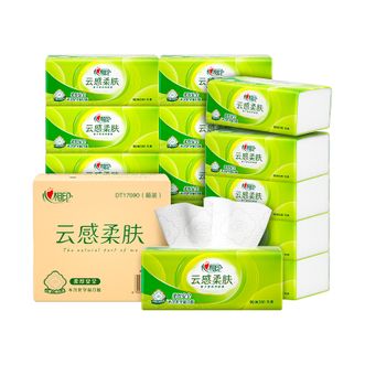 心相印  云感系列90抽18包3层立体压花箱装-DT17090