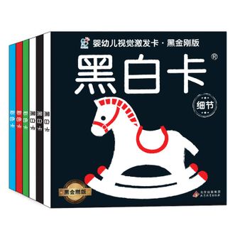 海润阳光  婴幼儿视觉激发卡（套装共6册）早教闪卡宝宝玩具