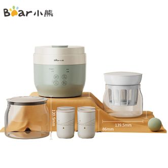 小熊/Bear  酸奶机家用全自动希腊酸奶奶酪米酒机酸奶发酵菌陶瓷分杯玻璃内胆