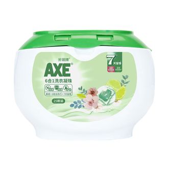 斧头牌(AXE) 6合1洗衣凝珠(花萃淳香)25颗装 375g 斧头牌(AXE) 6合1洗衣凝珠(花萃淳香)25颗装 375g