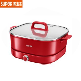苏泊尔（SUPOR）  电火锅H60FK881Y 超薄速沸鸳鸯涮肉电煮锅 火锅专用锅 家用多功能分体电热锅电炖锅 6L多用途锅