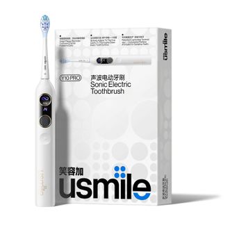 笑容加 (usmile)  电动牙刷实用智能小圆屏成人声波震动电动牙刷送男女友实用学生情侣 Y10PRO白色【旗舰高端款】