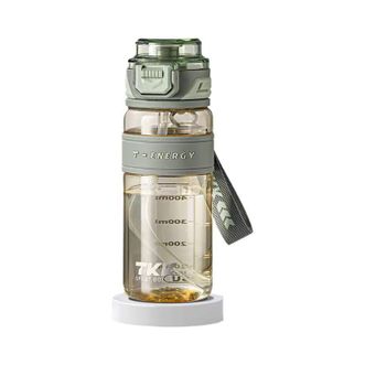 TKK  超越运动水杯大容量健身水壶耐高温ppsu塑料茶杯便携杯子 霜蓝灰 800ml   TKK-1031