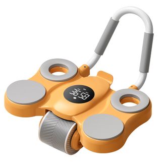 宏太（HongTai）  全新升级平板支撑肘撑自动回弹腹部训练健腹轮运动健身锻炼腹肌 升级计时款-橙色PBCJFL550-15-JS