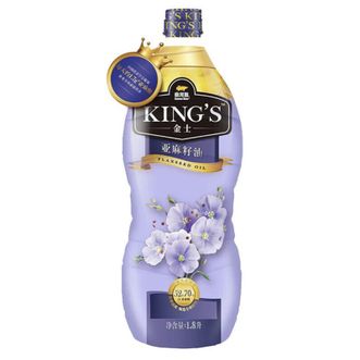 金龙鱼  King’s亚麻籽油1.8升 食用亚麻籽油可补充 α‌-亚麻酸