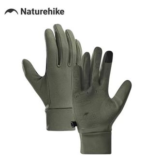 挪客（NatureHike）  煦涵触屏防滑运动手套男秋冬季户外跑步骑行女登山耐磨   M码