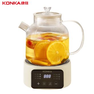 康佳/Konka  全玻璃养生壶1.5L煮茶壶煮茶器办公室花茶壶恒温保温烧水壶电热水壶