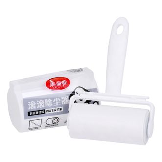 美丽雅  家用净化 粘毛器 滚筒可撕式粘毛 衣服贴尘纸毛刷滚毛净化宠物除毛神器 10cm 60撕 1卷