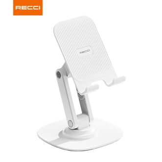 RECCI  可升降加重金属底座稳固防倾倒可折叠收纳手机支架 RHO-M20白色