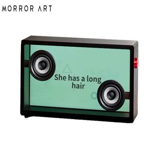MORRORART  悬浮歌词音响无线蓝牙音箱桌面透明可视化音箱家用客厅音箱智能家居生日礼物