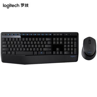罗技/Logitech MK346P 全尺寸多媒体办公无线键鼠套装