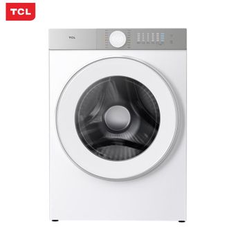 TCL10KG直驱变频洗烘一体机除菌除螨洗净比1.1顽渍净Pro活水漂洗超薄滚筒洗衣机朗月白G100T5-HD