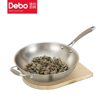 德铂（Debo）  科维奇纯钛炒锅32cm