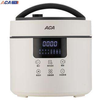 北美电器/ACA  4L电压力锅智能定时预约高压锅 多功能锅电煮锅烹饪料理煮饭煮粥煲汤炖肉厨房家用电器电炖锅ALY-G40DY08D白色