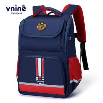 第九城（V.NINE）大容量高颜值英伦风小学生背包VAS62924