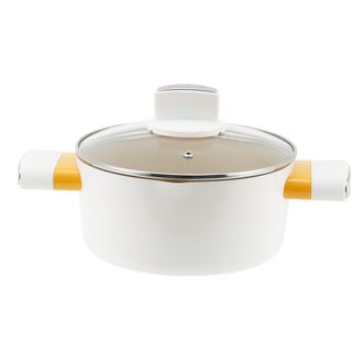 德世朗（DESLON）  银月不粘汤锅 20cm 家用厨房烹饪锅具汤锅平底锅煮汤锅双耳炖锅