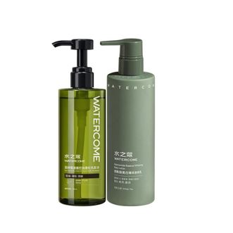 水之蔻  茶树氨基酸控油蓬松洗发水（绿野青柑）400ml+水之蔻美白透亮精华身体乳220g（月影白茶）