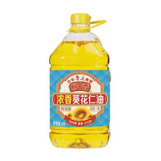 鲁花  食用油 浓香葵花仁油4L