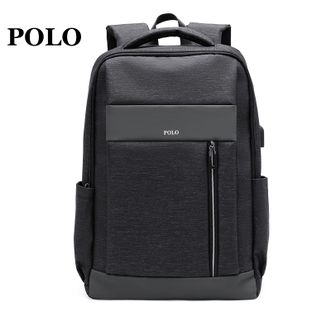 POLO 双肩包男时休闲旅行背包大容量时尚商务电脑包双肩包092511