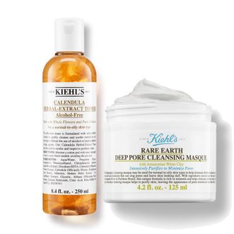 科颜氏（KIEHL'S）金盏花爽肤水白泥面膜控油祛痘套组