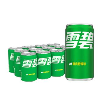 可口可乐  雪碧碳酸饮料过节聚会 200ml*12 原味（迷你罐）